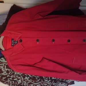 Red Denim Coat.